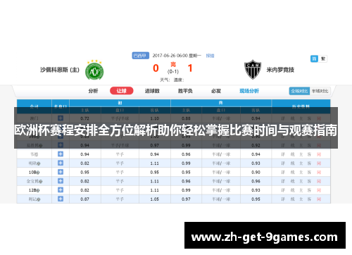 欧洲杯赛程安排全方位解析助你轻松掌握比赛时间与观赛指南 欧洲杯赛程安排全方位解析助你轻松掌握比赛时间与观赛指南